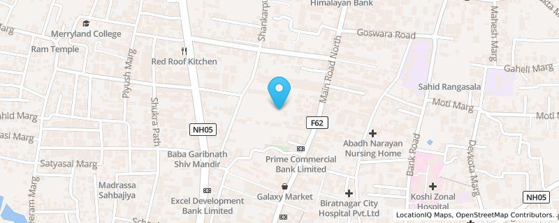 Map preview for Central Mall, Main Road, Biratnagar-7, Morang, Central Mall, Main Road, Biratnagar-7, Biratnagar, Koshi Province