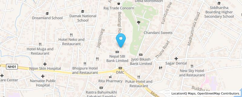 Map preview for Damak Mall / Beldangi Road, Damak, Jhapa, Damak Mall, Beldangi Road, Damak, Koshi Province