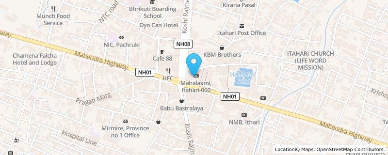 Map preview for Central Plaza, Itahari-6, Sunsari, Central Plaza, Itahari-6, Itahari, Koshi Province