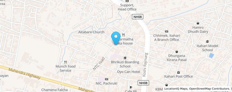 Map preview for Itahari-4, Aaitabare, near Nepal Telecom, Sunsari, Near Nepal Telecom, Aaitabare, Itahari-4, Itahari, Koshi Province