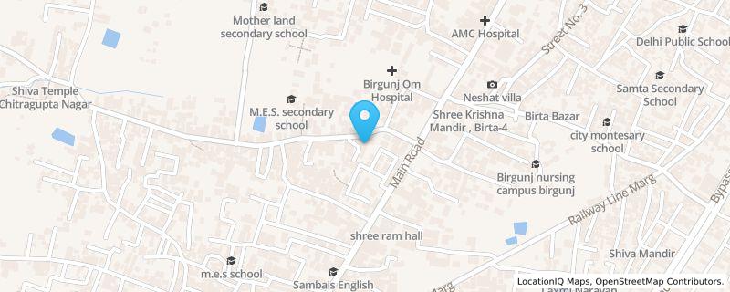 Map preview for Birgunj, Parsa, Hospital area, Birgunj, Madhesh Province
