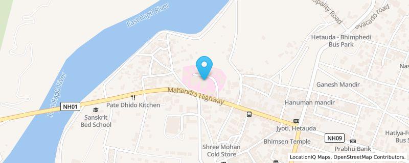 Map preview for Rapti Road, Ward 1, Hetauda, Rapti Road, Hetauda, Bagmati Province