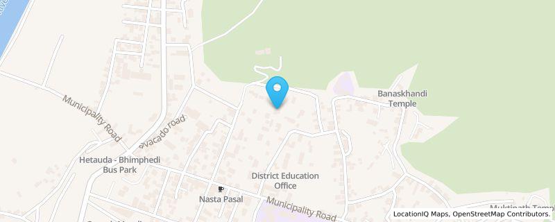 Map preview for Office of the Chief Minister and Council of Ministers, Hetauda, Bagmati Province