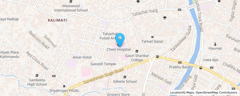 Map preview for Ganeshman Singh Road, Kathmandu 44614, Kalimati, Kathmandu, Bagmati Province