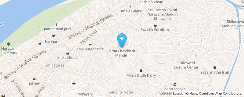 Map preview for Jalma Hall Road, Narayangarh, Chitwan, Jalma, Jalma Hall Road, Bharatpur, Narayangarh, Bagmati Province
