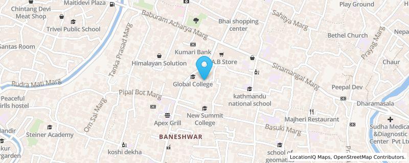 Map preview for Mid Baneshwor, Kathmandu, Mid Baneshwor, Kathmandu, Bagmati Province