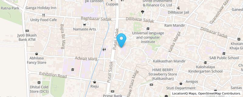 Map preview for Lalupate Marga, Kathmandu 44600, Putalisadak, Kathmandu, Bagmati Province