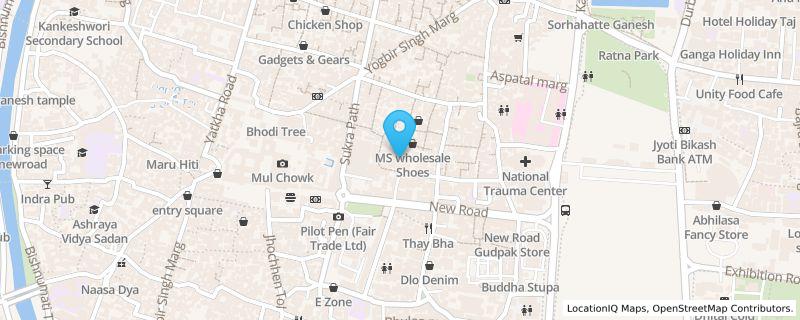 Map preview for 5th Floor, Ranjana Trade Center, New Road, Kathmandu, Ranjana Trade Center, New Road, Kathmandu, Bagmati Province
