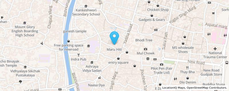 Map preview for Bhagawatibari-20, Kathmandu, Maru/Bhimsensthan, Bhagawatibari, Kathmandu-20, Kathmandu, Bagmati Province