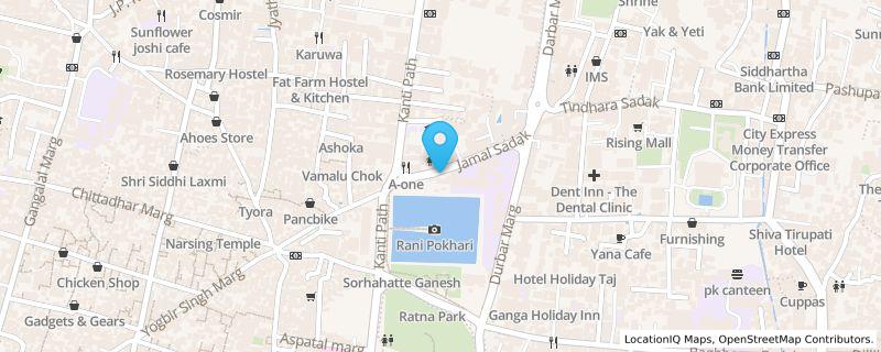 Map preview for 5th Floor, Bishwojyoti Mall, Jamal, Kathmandu, Bishwojyoti Mall, Jamal, Kathmandu, Bagmati Province