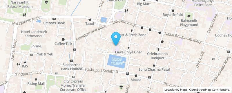 Map preview for Kamalpokhari, Kathmandu 44600, Kamalpokhari, Kathmandu, Bagmati Province