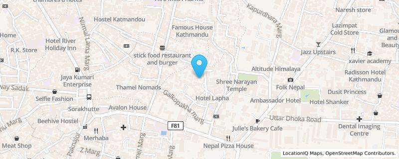 Map preview for Pakhalati Marg, Lainchaur, Kathmandu-26, Nepal, Pakhalati Marg, Lainchaur, Kathmandu-26, Kathmandu, Bagmati Province