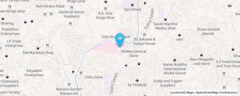 Map preview for Tokha Road, Kathmandu, Tokha, Bagmati Province